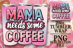 Sarcastic Glitter Mom Tumbler Wrap | 20oz Sublimation Art Product Image 1