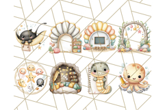 Sea Animal Clipart for Kids PNG, Ocean Animals Clip Art Png Product Image 2