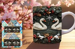 Modern 11oz Mug Wrap Png Template , Christmas Product Image 1