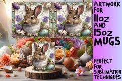 Playful Springtime Bunny Mug Design 15oz Product Image 1