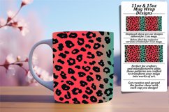 Leopard Print Glitter Mug Wrap 11oz/15oz Elegance Product Image 1