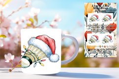 Bold 15oz Mug Wrap Png Design , Holiday Product Image 1