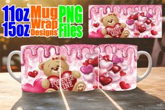 Radiant love 11oz 15oz sublimation wrap, Love Bear Product Image 1