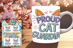 Dynamic 11oz Mug Wrap Png Design , Cat Quote Product Image 1
