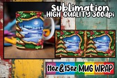 Soft whispers 11oz 15oz mug wrap, Christmas Product Image 1