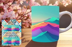 Eye-Catching Gradient Art Mug Wrap Sublimation 11oz/15oz Product Image 1