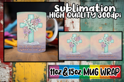 Tranquil vibes 11oz 15oz mug wrap, Cross Product Image 1
