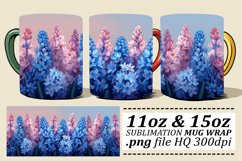 Spring Mug Wrap - Floral Design 11oz 15oz Product Image 1