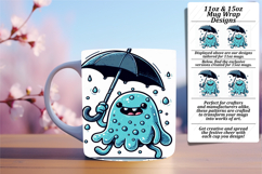 Gift 11oz Mug Wrap Png Design , Monster Product Image 1