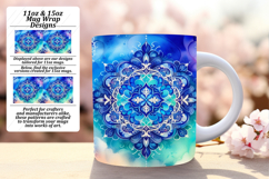 Fun 11oz Mug Wrap Png Design , Watercolor Patter Product Image 1