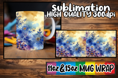 Whimsical nights sublimation print wrap, Watercolor Pattern Product Image 1