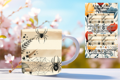 Sleek 11oz Mug Wrap Png Artwork , Halloween Product Image 1