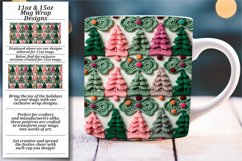 Holiday Crochet Magic: 3D Mug Wrap 11/15oz Product Image 1