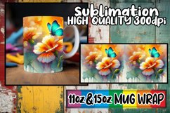 Splendid views 11oz 15oz mug wrap, Butterfly Product Image 1