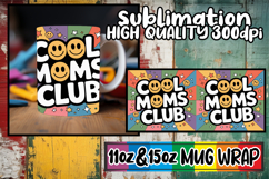 Happy hearts sublimation mug wrap, Mother's Day Product Image 1