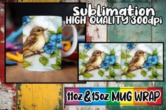 Bright horizons 11oz 15oz sublimation wrap, 3D Bird Product Image 1