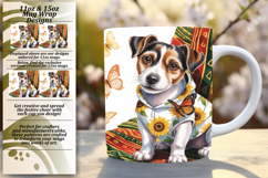 Vibrant 11oz Mug Wrap Png Template , Cute Dog Product Image 1