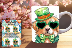 Charming 15oz Mug Wrap Png Template , St Patrick Product Image 1