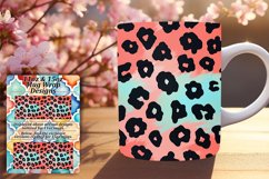 Exotic Leopard Print Mug Wrap - Gradient 11oz 15oz Product Image 1