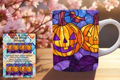 Spooky Elegance Stained Glass Mug 11oz 15oz Wrap Product Image 1