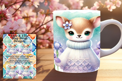 Sweet 15oz Mug Wrap Png Artwork , Cute Animals Product Image 1