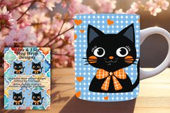 Charming Kitten Mug Wrap for Fall PNG Product Image 1