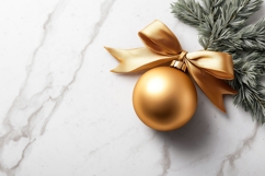 Gold Christmas Ball Background, Christmas Branch Background Product Image 1