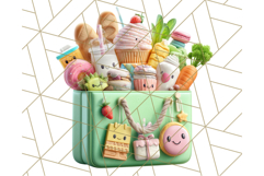 Kawaii City Girl PNG Clipart, Soft Dreamy Style Clip Art Product Image 2