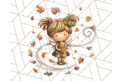 Fall Fairy Clipart PNG, Autumn Fairy People With Wings Product Image 2