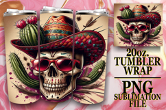 ENCHANTING ADVENTURES 20oz TUMBLER WRAP, Skull Product Image 1