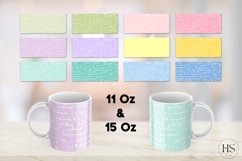 12 Pastel Colors Handwriting Script Mug Sublimation Bundle Product Image 2