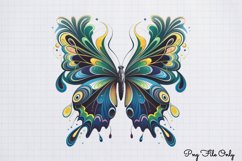 Smoke Butterflies Clipart PNG Product Image 1