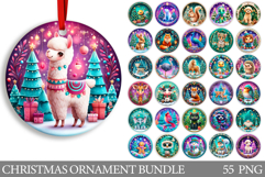 Christmas Ornament Bundle. Christmas Ornament Sublimation Product Image 1