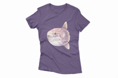 Cute Sunfish Ocean Animal PNG Summer Aquatic Marine Mola Product Image 4