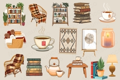 Cozy book nooks and reading corners png bundle Product Image 2