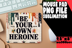 UNIQUE desk MAT Playful PNG, Girl Quote Product Image 1