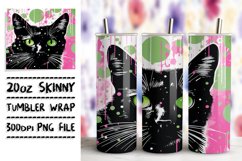 Mischievous Cat Tumbler Sleeve Pattern Product Image 1