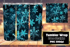 Christmas Snowflakes Serenity Wrap 20oz Product Image 1