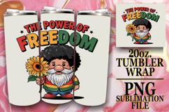 Vibrant Skies 20oz tumbler wrap, Juneteenth Product Image 1