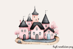 Pink Black Easter Clipart PNG Product Image 1
