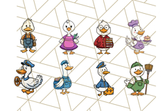 Goose Occupation Clipart PNG, Cute Job-Themed Graphics Product Image 2