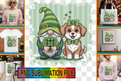 LUMINOUS TOTE BAG Gift Ideas PNG, St Patricks Product Image 1