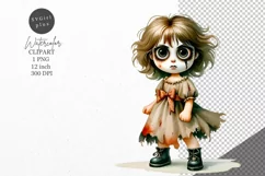 Halloween clipart, Doll clipart, Autumn clipart Product Image 1