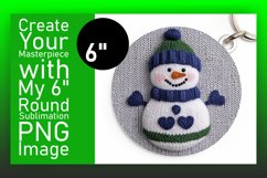Lovely Round Design for Coasters , Snowman Product Image 1