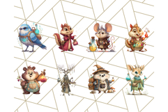 Forest Alchemist Animals Clipart PNG, Fall Animal Png Product Image 2