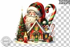 Christmas Santa Sublimation - Clipart PNG Design Product Image 1