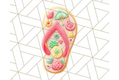 Summer Iced Cookie Clipart PNG, Cute Tropical Cookies Product Image 2