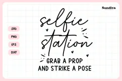 Wedding Sign Saying SVG | Selfie Station Grab A Prop Product Image 3