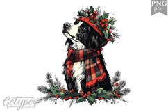 Christmas Dog Clipart Design - High Quality 300 Dpi Product Image 1