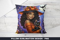 Halloween Girl Pillow Case Sublimation | Pillow Cover Product Image 1